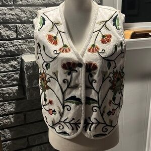 Vintage embroidered vest